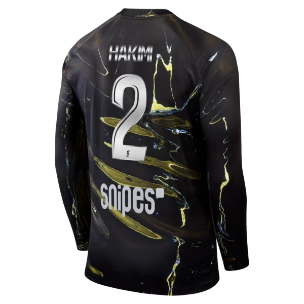 Fotbalové Dresy Paris Saint-Germain Achraf Hakimi 2 Night 2025-26 Dlouhý Rukáv