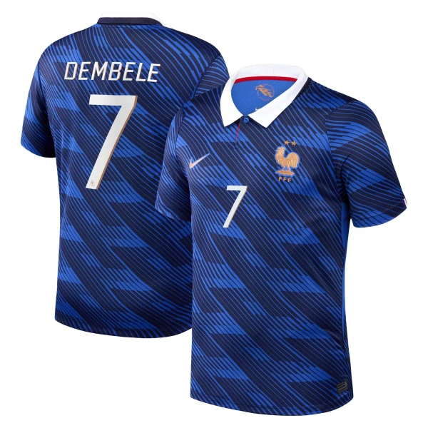Fotbalové Dresy Francie Ousmane Dembélé 7 Domácí MS 2026 Fotbalové Dresy Francie Ousmane Dembélé 7 Domácí MS 2026