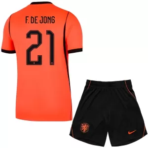 Fotbalové Dresy Nizozemsko Frenkie de Jong 21 Dětské Domácí MS 2026