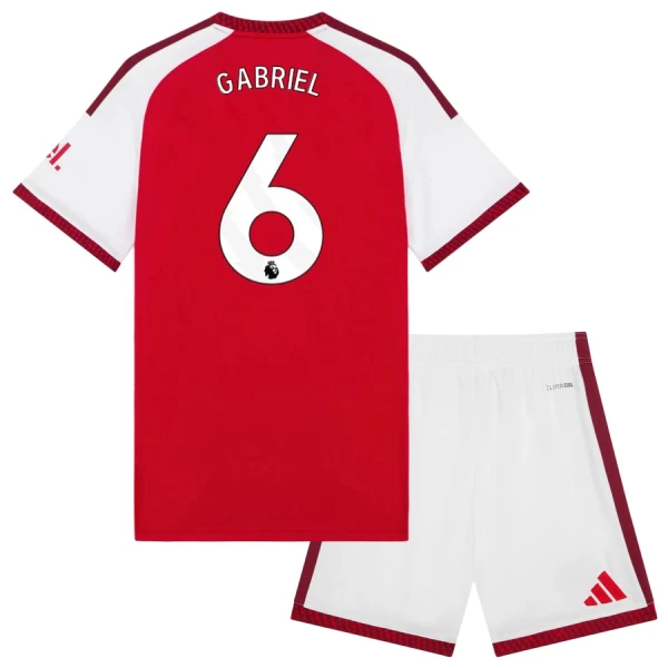 Fotbalové Dresy Arsenal Gabriel 6 Dětské Domácí 2026-27 Fotbalové Dresy Arsenal Gabriel 6 Dětské Domácí 2026-27