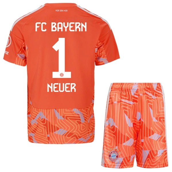 Brankářské Fotbalové Dresy FC Bayern Mnichov Manuel Neuer 1 Dětské Venkovní 2026-27 Brankářské Fotbalové Dresy FC Bayern Mnichov Manuel Neuer 1 Dětské Venkovní 2026-27