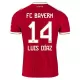 Fotbalové Dresy FC Bayern Mnichov Luis Díaz 14 Domácí 2026-27 Fotbalové Dresy FC Bayern Mnichov Luis Díaz 14 Domácí 2026-27