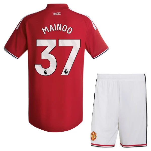 Fotbalové Dresy Manchester United Mainoo 37 Dětské Domácí 2026-27 Fotbalové Dresy Manchester United Mainoo 37 Dětské Domácí 2026-27