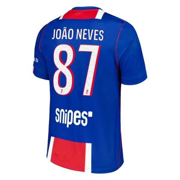 Fotbalové Dresy Paris Saint-Germain Joao Neves 87 Domácí 2026-27