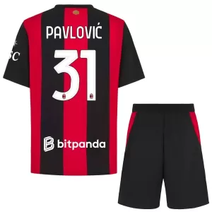Fotbalové Dresy AC Milán Pavlovic 31 Dětské Domácí 2026-27