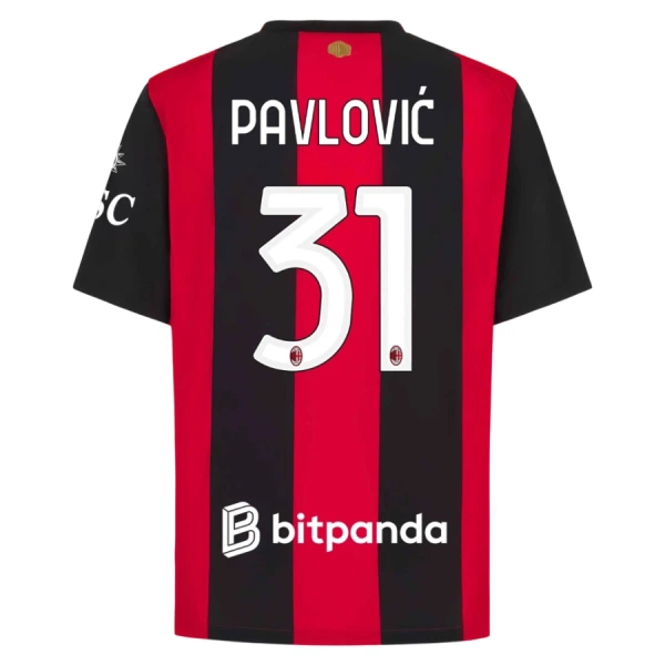 Fotbalové Dresy AC Milán Pavlovic 31 Domácí 2026-27