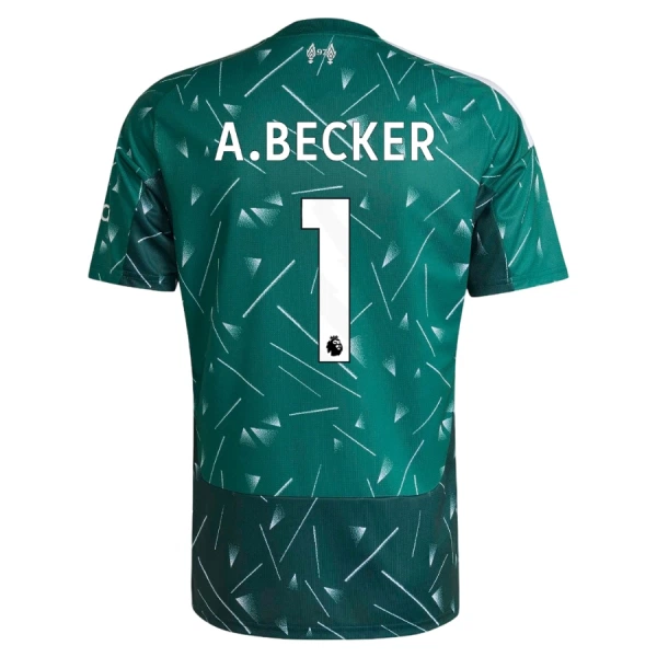 Brankářské Fotbalové Dresy Liverpool FC Alisson Becker 1 Dětské Domácí 2026-27 Zelená