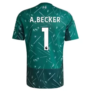 Brankářské Fotbalové Dresy Liverpool FC Alisson Becker 1 Domácí 2026-27 Zelená