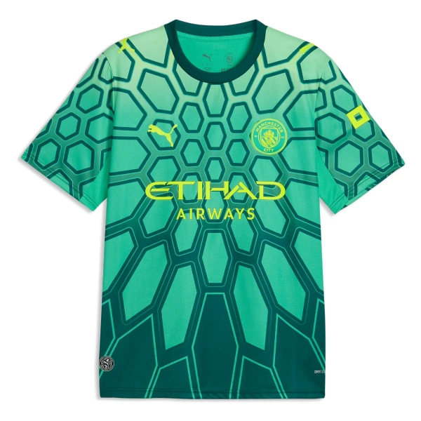 Brankářské Fotbalové Dresy Manchester City Domácí 2026-27 Zelená Brankářské Fotbalové Dresy Manchester City Domácí 2026-27 Zelená