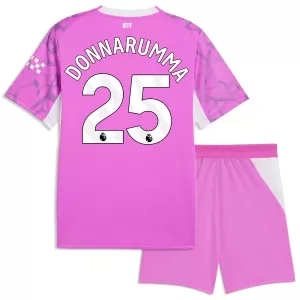 Brankářské Fotbalové Dresy Manchester City Gianluigi Donnarumma 25 Dětské Venkovní 2026-27 Růžová