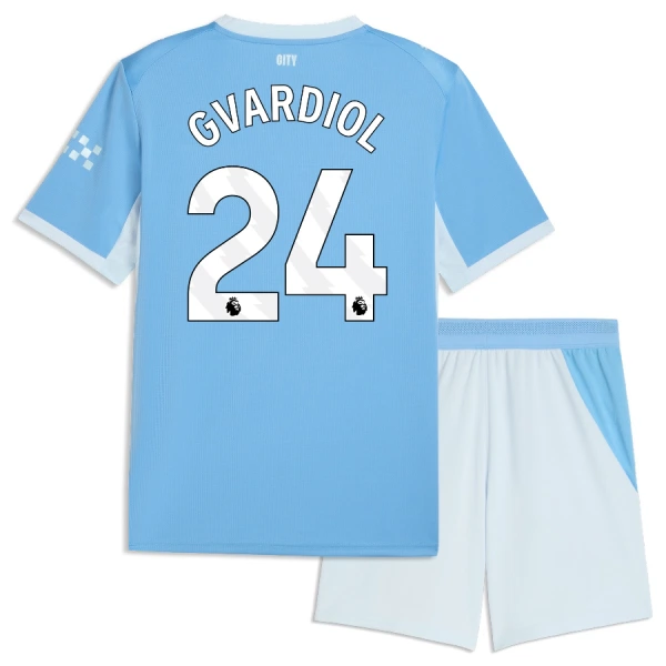 Fotbalové Dresy Manchester City Josko Gvardiol 24 Dětské Domácí 2026-27 Fotbalové Dresy Manchester City Josko Gvardiol 24 Dětské Domácí 2026-27