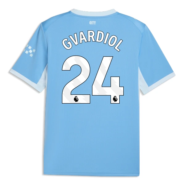 Fotbalové Dresy Manchester City Josko Gvardiol 24 Domácí 2026-27 Fotbalové Dresy Manchester City Josko Gvardiol 24 Domácí 2026-27