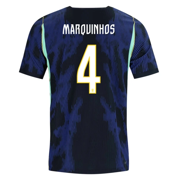 Fotbalové Dresy Brazílie Marquinhos 4 Venkovní MS 2026