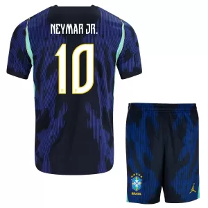 Fotbalové Dresy Brazílie Neymar JR 10 Dětské Venkovní MS 2026