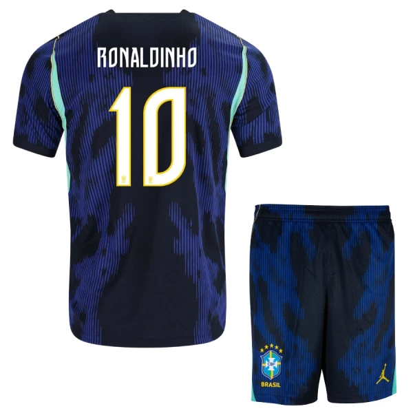 Fotbalové Dresy Brazílie Ronaldinho 10 Dětské Venkovní MS 2026