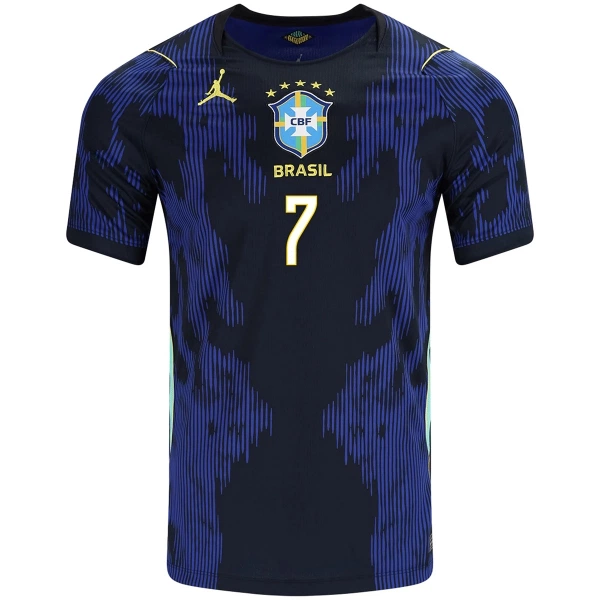 Fotbalové Dresy Brazílie Vinicius Junior 7 Dětské Venkovní MS 2026