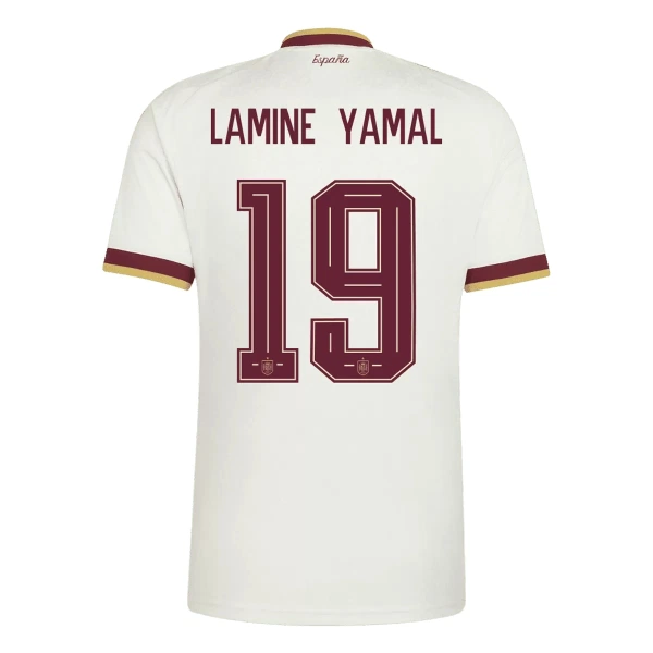 Fotbalové Dresy Španělsko 2 Stars Lamine Yamal 19 Dětské Venkovní MS 2026