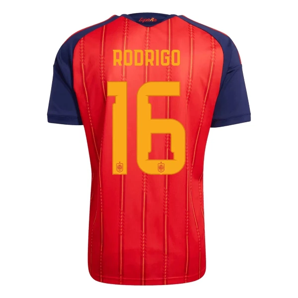 Fotbalové Dresy Španělsko 2 Stars Rodrigo Hernández 16 Domácí MS 2026