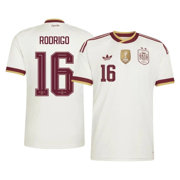 Fotbalové Dresy Španělsko 2 Stars Rodrigo Hernández 16 Venkovní MS 2026 Fotbalové Dresy Španělsko 2 Stars Rodrigo Hernández 16 Venkovní MS 2026