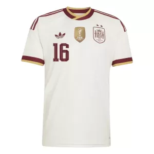 Fotbalové Dresy Španělsko 2 Stars Rodrigo Hernández 16 Venkovní MS 2026