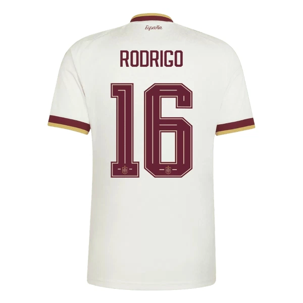 Fotbalové Dresy Španělsko 2 Stars Rodrigo Hernández 16 Venkovní MS 2026