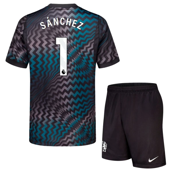 Brankářské Fotbalové Dresy Chelsea FC Sanchez 1 Dětské Domácí 2026-27 Brankářské Fotbalové Dresy Chelsea FC Sanchez 1 Dětské Domácí 2026-27