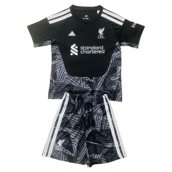 Brankářské Fotbalové Dresy Liverpool FC Dětské 2026-27 Černá Brankářské Fotbalové Dresy Liverpool FC Dětské 2026-27 Černá