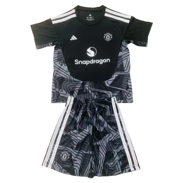 Brankářské Fotbalové Dresy Manchester United Dětské 2026-27 Černá Brankářské Fotbalové Dresy Manchester United Dětské 2026-27 Černá