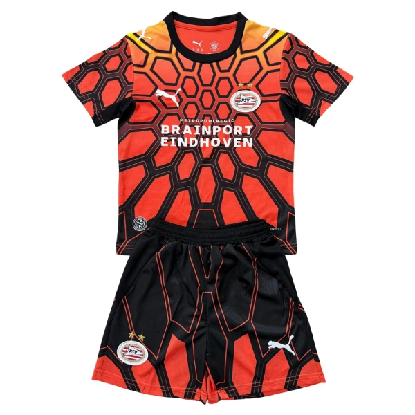 Brankářské Fotbalové Dresy PSV Eindhoven Dětské 2026-27 Oranžový Brankářské Fotbalové Dresy PSV Eindhoven Dětské 2026-27 Oranžový
