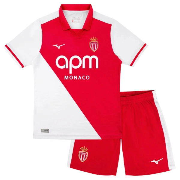 Fotbalové Dresy AS Monaco Dětské Domácí 2026-27 Fotbalové Dresy AS Monaco Dětské Domácí 2026-27