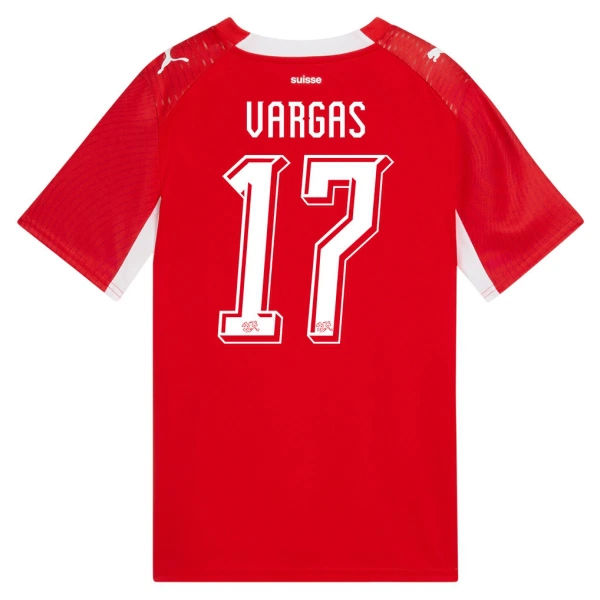 Fotbalové Dresy Švýcarsko Vargas 17 Domácí MS 2026 Fotbalové Dresy Švýcarsko Vargas 17 Domácí MS 2026