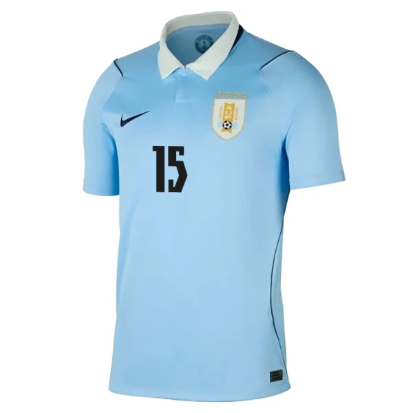 Fotbalové Dresy Uruguay Federico Valverde 15 Domácí MS 2026