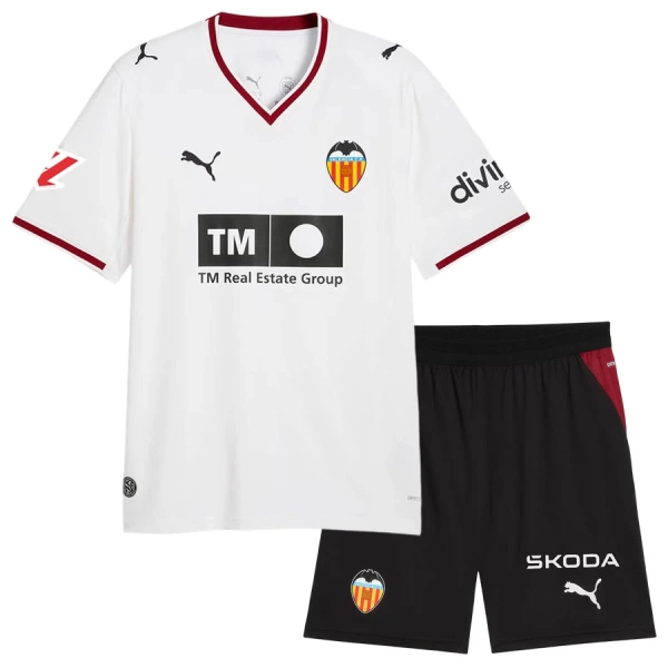 Fotbalové Dresy Valencia CF Dětské Domácí 2026-27 Fotbalové Dresy Valencia CF Dětské Domácí 2026-27