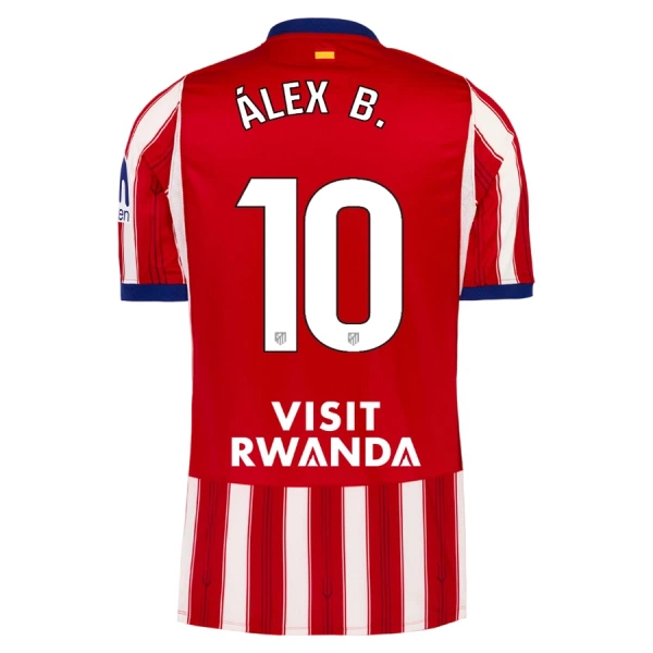 Fotbalové Dresy Atlético Madrid Alex B. 10 Domácí 2026-27 Fotbalové Dresy Atlético Madrid Alex B. 10 Domácí 2026-27