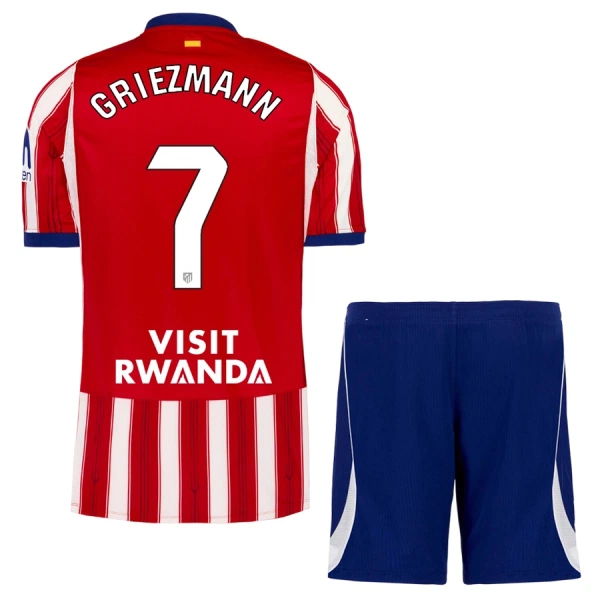 Fotbalové Dresy Atlético Madrid Antoine Griezmann 7 Dětské Domácí 2026-27 Fotbalové Dresy Atlético Madrid Antoine Griezmann 7 Dětské Domácí 2026-27