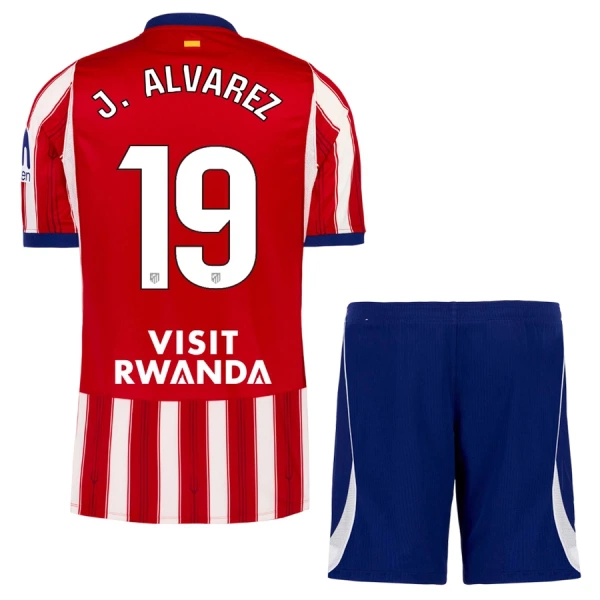 Fotbalové Dresy Atlético Madrid Julián Álvarez 19 Dětské Domácí 2026-27 Fotbalové Dresy Atlético Madrid Julián Álvarez 19 Dětské Domácí 2026-27