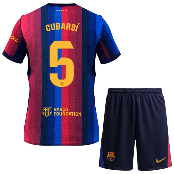 Fotbalové Dresy FC Barcelona Cubarsi 5 Dětské Domácí 2026-27 Fotbalové Dresy FC Barcelona Cubarsi 5 Dětské Domácí 2026-27
