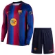 Fotbalové Dresy FC Barcelona Dětské Domácí 2026-27 Dlouhý Rukáv Fotbalové Dresy FC Barcelona Dětské Domácí 2026-27 Dlouhý Rukáv