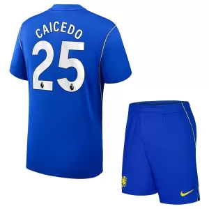 Fotbalové Dresy Chelsea FC Caicedo 25 Dětské Domácí 2026-27