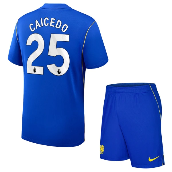 Fotbalové Dresy Chelsea FC Caicedo 25 Dětské Domácí 2026-27 Fotbalové Dresy Chelsea FC Caicedo 25 Dětské Domácí 2026-27