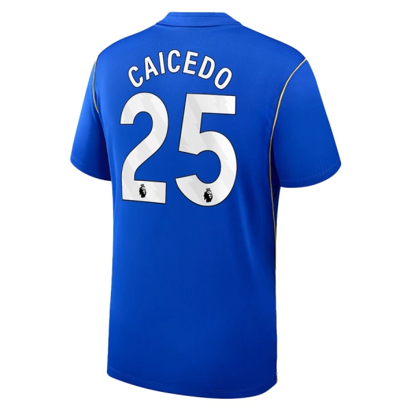 Fotbalové Dresy Chelsea FC Caicedo 25 Dětské Domácí 2026-27