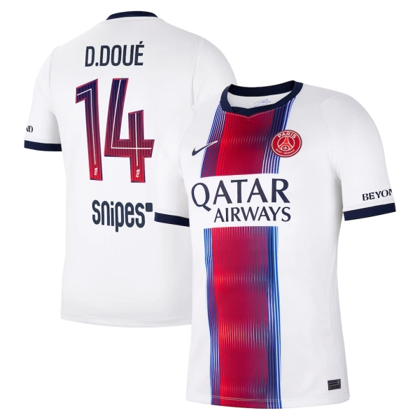 Fotbalové Dresy Paris Saint-Germain Desire Doue 14 Venkovní 2026-27 Fotbalové Dresy Paris Saint-Germain Desire Doue 14 Venkovní 2026-27