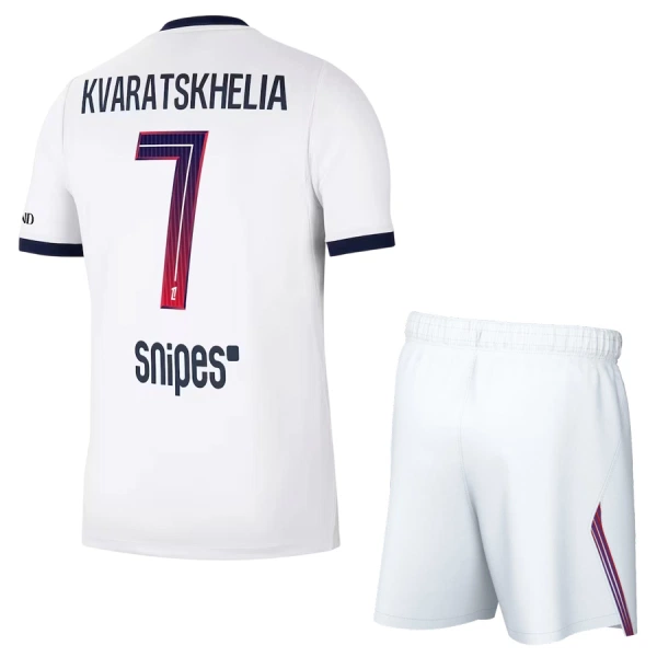 Fotbalové Dresy Paris Saint-Germain Kvaratskhelia 7 Dětské Venkovní 2026-27 Fotbalové Dresy Paris Saint-Germain Kvaratskhelia 7 Dětské Venkovní 2026-27