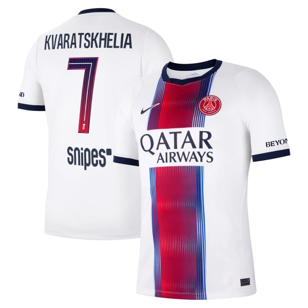 Fotbalové Dresy Paris Saint-Germain Kvaratskhelia 7 Venkovní 2026-27 Fotbalové Dresy Paris Saint-Germain Kvaratskhelia 7 Venkovní 2026-27