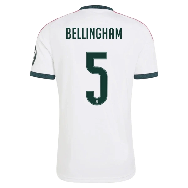 Fotbalové Dresy Real Madrid Jude Bellingham 5 Domácí 2026-27 Fotbalové Dresy Real Madrid Jude Bellingham 5 Domácí 2026-27