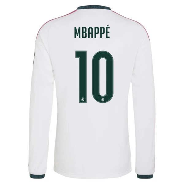 Fotbalové Dresy Real Madrid Kylian Mbappé 10 Domácí 2026-27 Dlouhý Rukáv Fotbalové Dresy Real Madrid Kylian Mbappé 10 Domácí 2026-27 Dlouhý Rukáv