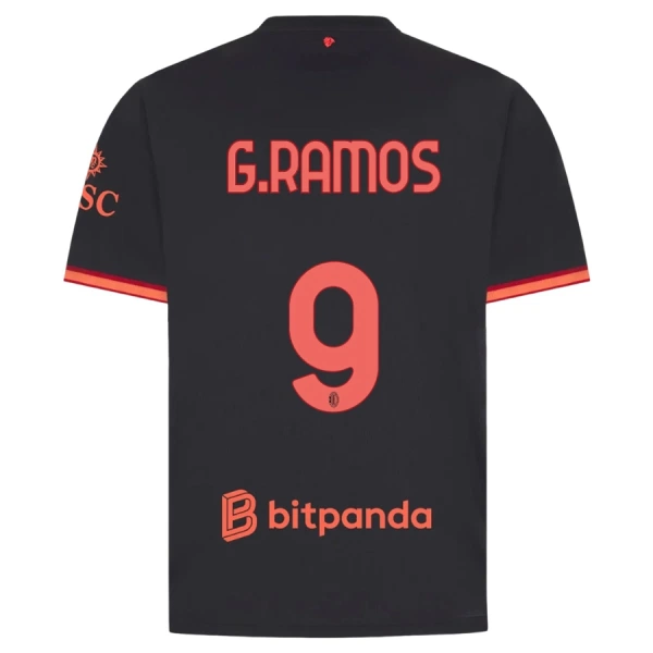 Fotbalové Dresy AC Milán G. Ramos 9 Alternativní 2026-27 Fotbalové Dresy AC Milán G. Ramos 9 Alternativní 2026-27