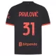Fotbalové Dresy AC Milán Pavlovic 31 Alternativní 2026-27 Fotbalové Dresy AC Milán Pavlovic 31 Alternativní 2026-27