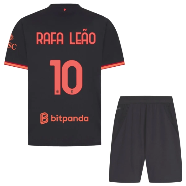 Fotbalové Dresy AC Milán Rafael Leão 10 Dětské Alternativní 2026-27 Fotbalové Dresy AC Milán Rafael Leão 10 Dětské Alternativní 2026-27