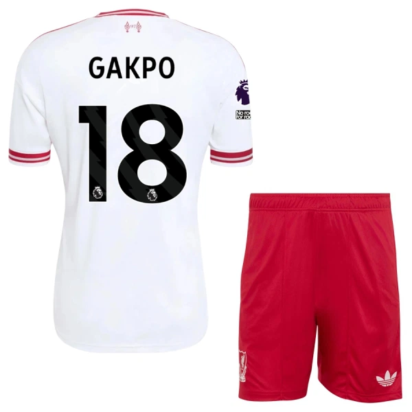 Fotbalové Dresy Liverpool FC Cody Gakpo 18 Dětské Venkovní 2026-27 Fotbalové Dresy Liverpool FC Cody Gakpo 18 Dětské Venkovní 2026-27
